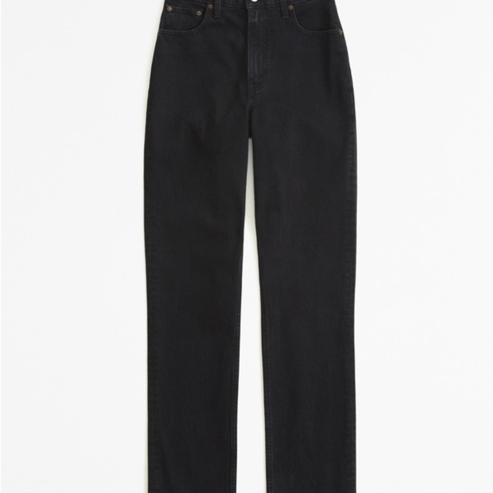 Abercrombie & Fitch Black Straight Leg Jeans